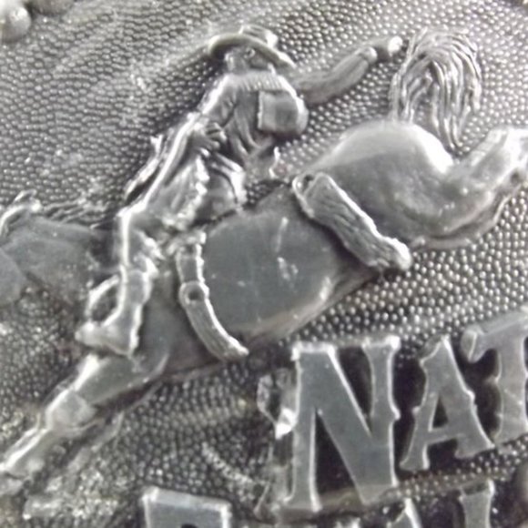 National Finals Rodeo 1990 HESSTON FIATAGRI Buckle - Picture 4 of 8